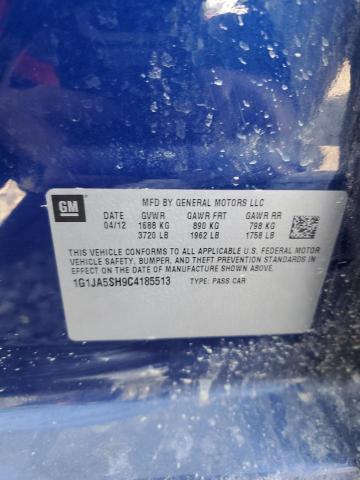 1G1JA5SH9C4185513 - 2012 CHEVROLET SONIC LS BLUE photo 13