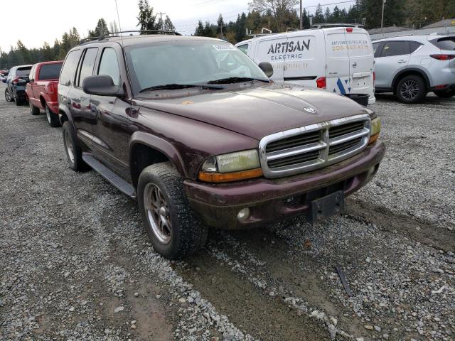 1D4HS58N63F612363 - 2003 DODGE DURANGO SL BURGUNDY photo 1