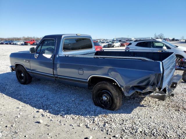 1B7FD04Y6JS674108 - 1988 DODGE D-SERIES D BLUE photo 2