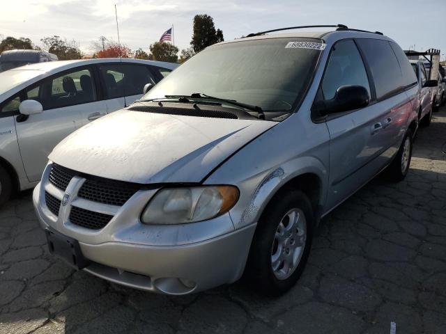 1B4GP45372B531883 - 2002 DODGE CARAVAN SP SILVER photo 1