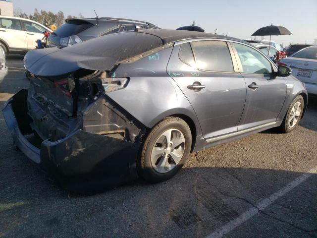 KNAGM4AD7E5063941 - 2014 KIA OPTIMA HYB BLUE photo 3