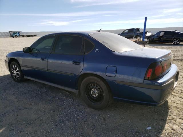 2G1WF52E559326817 - 2005 CHEVROLET IMPALA BLUE photo 2