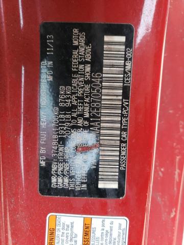 JF1ZNAA12E8705046 - 2014 TOYOTA SCION FR-S RED photo 12