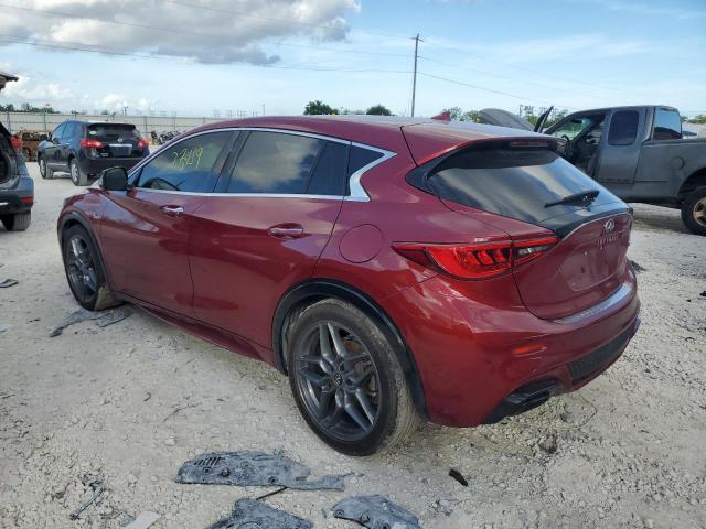 SJKCH5CP8JA044154 - 2018 INFINITI QX30 BASE RED photo 2