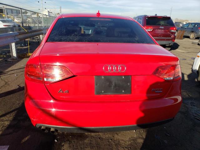 WAULF78KX9N029349 - 2009 AUDI A4 2.0T QU RED photo 6