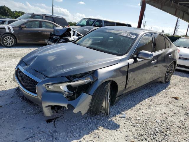 JN1EV7AP8HM742097 - 2017 INFINITI Q50 PREMIU GRAY photo 1