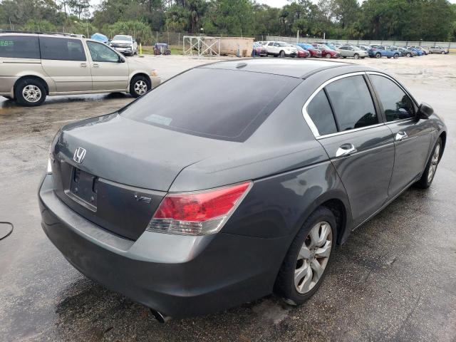 1HGCP36838A004445 - 2008 HONDA ACCORD EXL GRAY photo 3