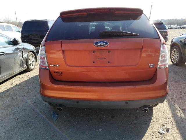 2FMDK48C57BB65368 - 2007 FORD EDGE ORANGE photo 6