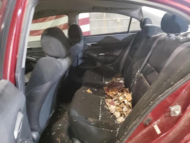 2HGFA15659H512065 - 2009 HONDA CIVIC LX-S Czerwony zdjęcie 10
