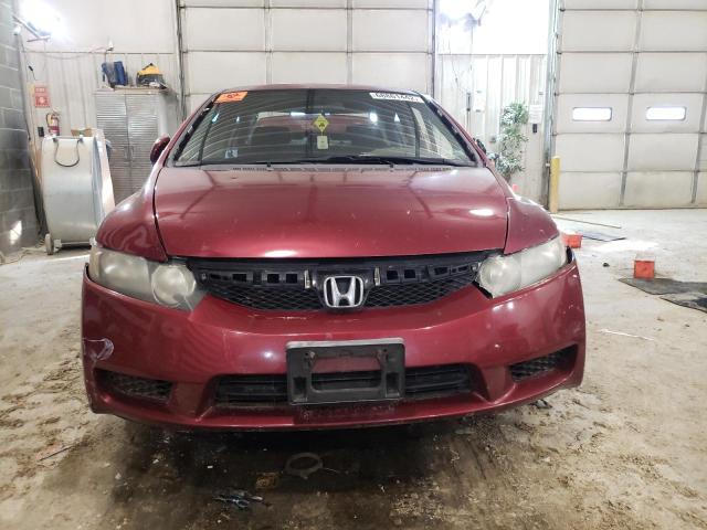 2HGFA15659H512065 - 2009 HONDA CIVIC LX-S Czerwony zdjęcie 5