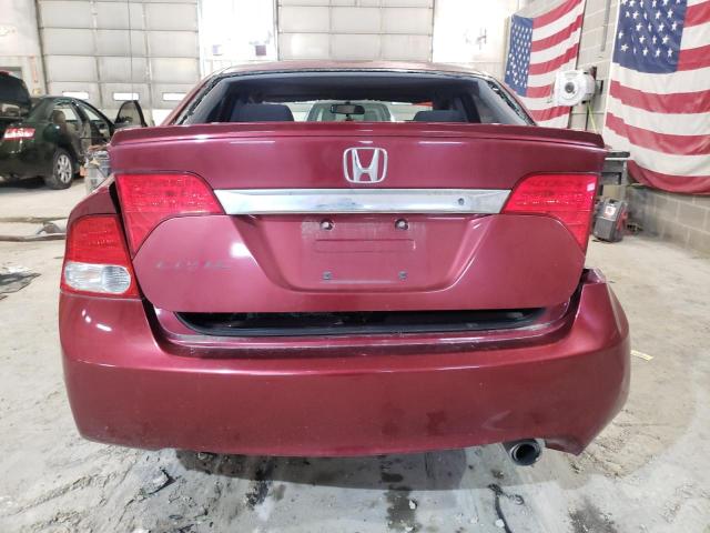 2HGFA15659H512065 - 2009 HONDA CIVIC LX-S Czerwony zdjęcie 6