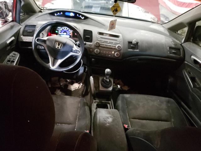 2HGFA15659H512065 - 2009 HONDA CIVIC LX-S Czerwony zdjęcie 8