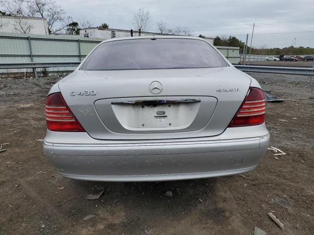 WDBNG83J46A472966 - 2006 MERCEDES-BENZ S 430 4MAT SILVER photo 6