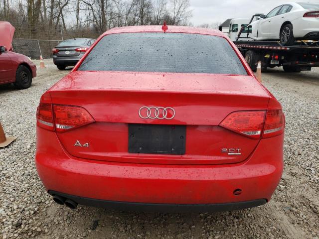 WAUKFAFL5AN051705 - 2010 AUDI A4 PRESTIG RED photo 6