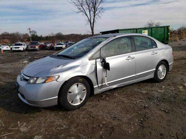 JHMFA362X6S022164 - 2006 HONDA CIVIC HYBR SILVER photo 1