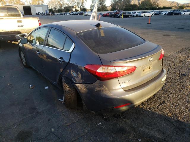 KNAFX4A8XE5114547 - 2014 KIA FORTE EX GRAY photo 2