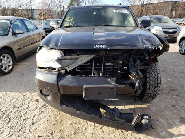 1J8HR58N48C213218 - 2008 JEEP GRAND CHER BLACK photo 5