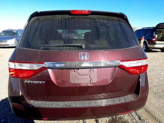 5FNRL5H67DB054844 - 2013 HONDA ODYSSEY EX RED photo 6