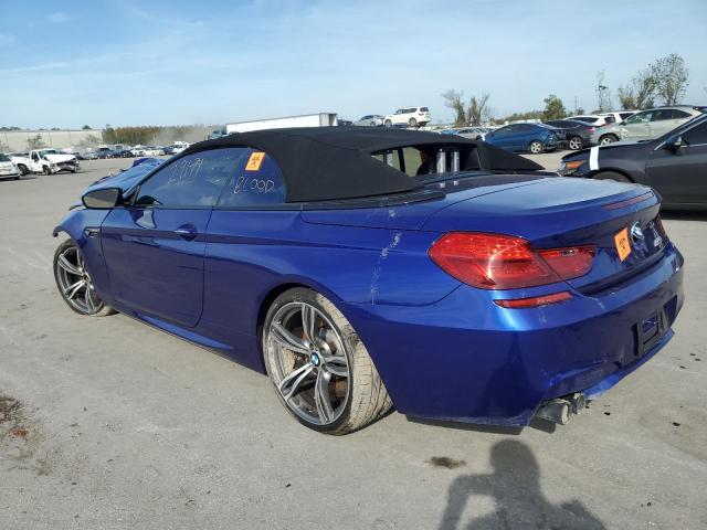 WBSLZ9C54EDZ78511 - 2014 BMW M6 BLUE photo 2