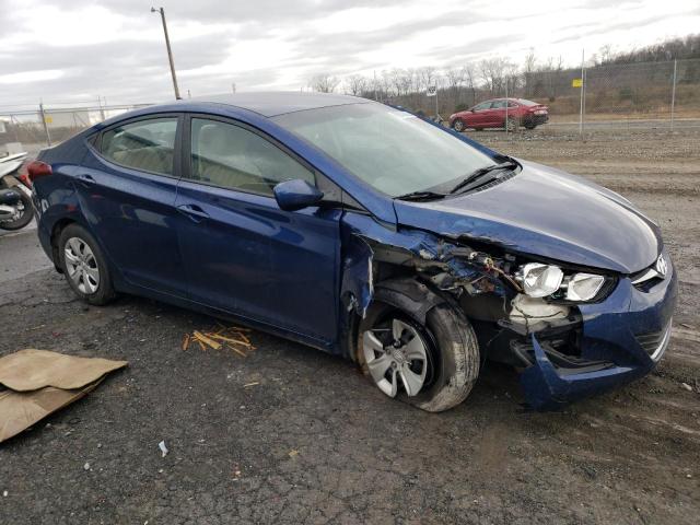 5NPDH4AE1GH788246 - 2016 HYUNDAI ELANTRA SE BLUE photo 4