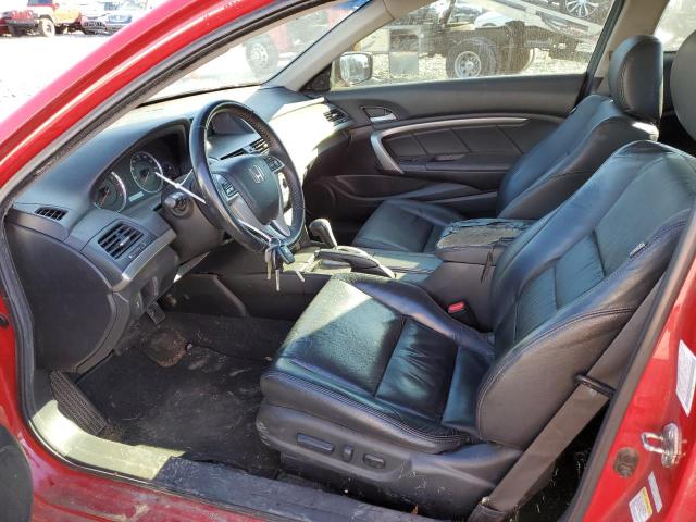 1HGCS22809A006525 - 2009 HONDA ACCORD EXL RED photo 7