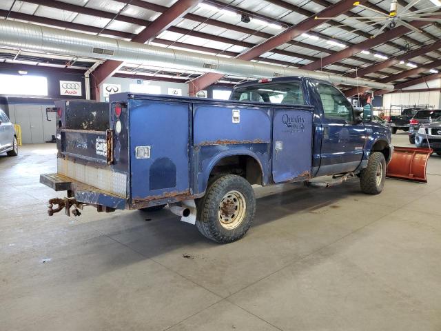 1FDSF35PX4EA22543 - 2004 FORD F350 SRW S BLUE photo 3