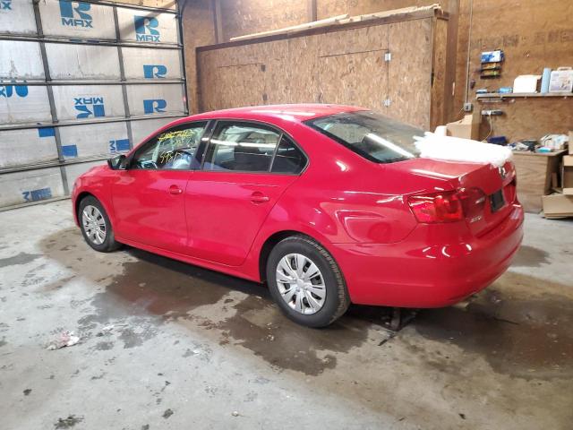 3VW2K7AJ9DM266992 - 2013 VOLKSWAGEN JETTA BASE RED photo 2