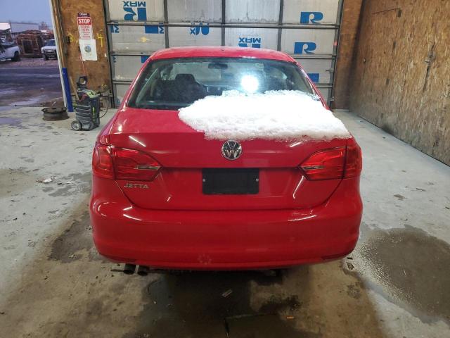 3VW2K7AJ9DM266992 - 2013 VOLKSWAGEN JETTA BASE RED photo 6