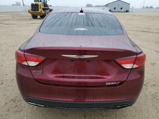 1C3CCCBB7FN678197 - 2015 CHRYSLER 200 BURGUNDY photo 6