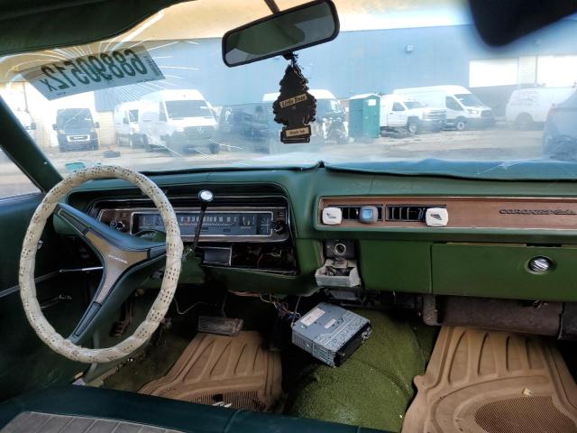 WH41G2G210603 - 1972 DODGE CORONET GREEN photo 8