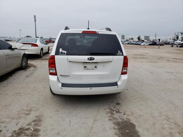 KNDMG4C76C6430436 - 2012 KIA SEDONA LX WHITE photo 6