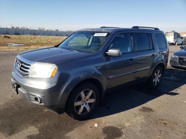 5FNYF3H94DB025805 - 2013 HONDA PILOT TOUR GRAY photo 1