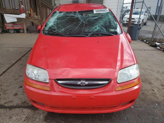 KL1TD66638B205609 - 2008 CHEVROLET AVEO BASE Qırmızı foto 5