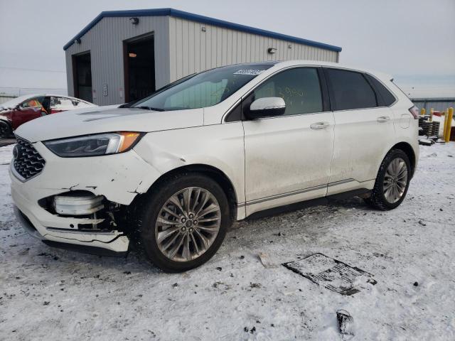 2FMPK4K96MBA20393 - 2021 FORD EDGE WHITE photo 1