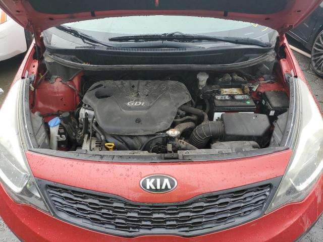 KNADM4A38D6254125 - 2013 KIA RIO LX RED photo 11