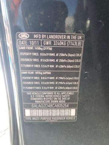 SALAG2D48CA605254 - 2012 LAND ROVER LR4 HSE BLACK photo 13