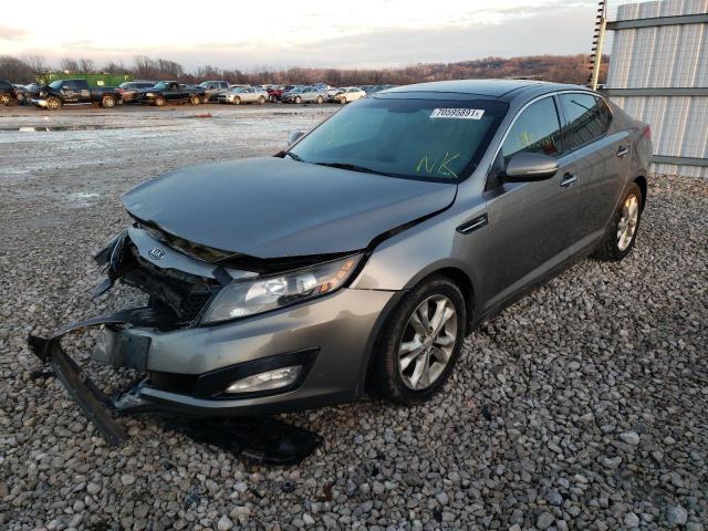 5XXGN4A78CG088088 - 2012 KIA OPTIMA EX SILVER photo 2