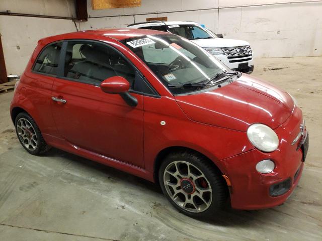 3C3CFFBR2CT189563 - 2012 FIAT 500 RED photo 4