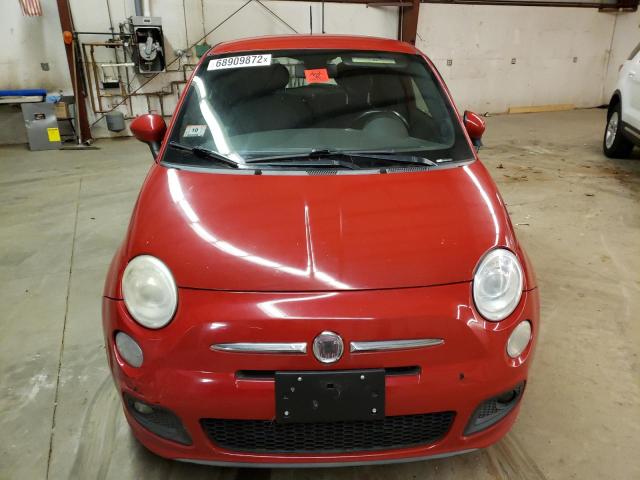 3C3CFFBR2CT189563 - 2012 FIAT 500 RED photo 5