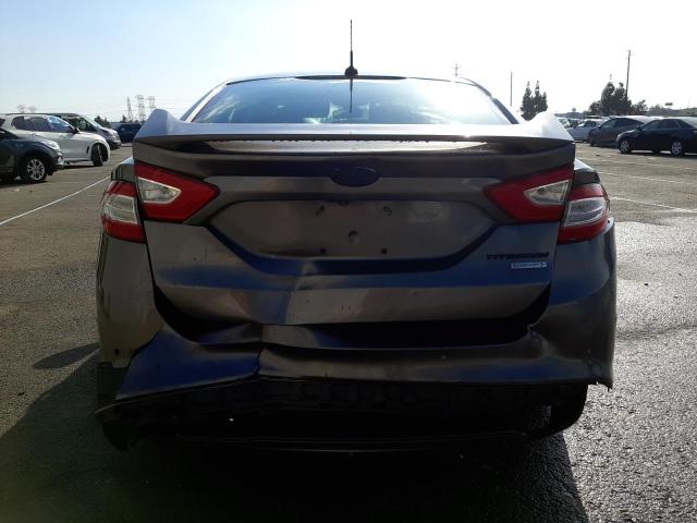 3FA6P0K98ER158147 - 2014 FORD FUSION TIT GRAY photo 6