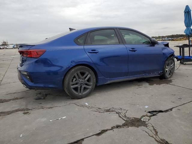 3KPF34AD1ME338949 - 2021 KIA FORTE GT L BLUE photo 3