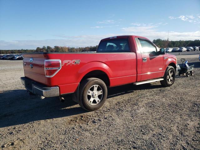 1FTNF1CT7CKE02171 - 2012 FORD F150 RED photo 3