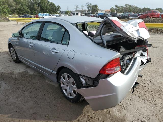 1HGFA16558L050968 - 2008 HONDA CIVIC LX SILVER photo 2