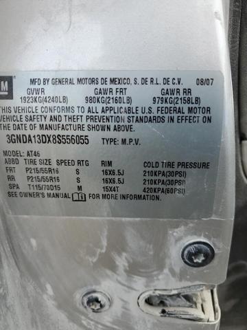 3GNDA13DX8S556055 - 2008 CHEVROLET HHR LS SILVER photo 14