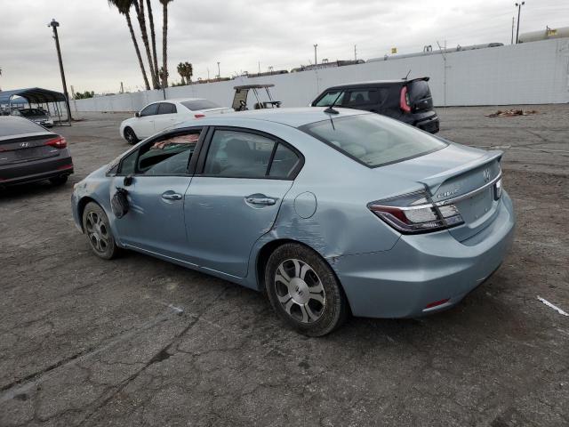 19XFB4F28EE200949 - 2014 HONDA CIVIC HYBR BLUE photo 2