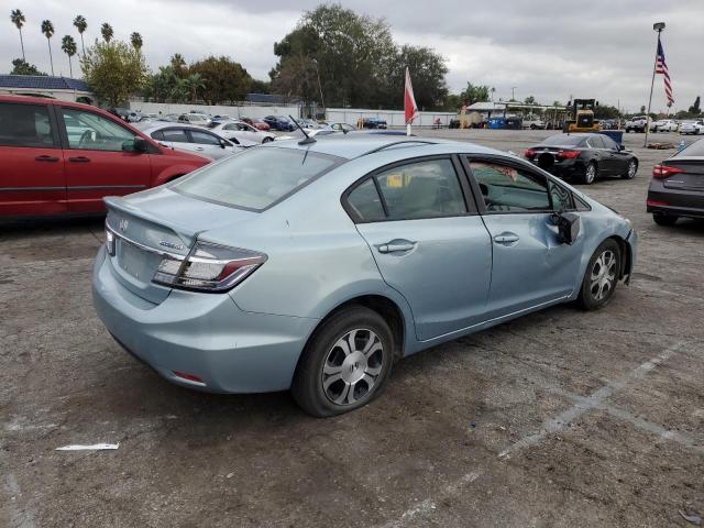 19XFB4F28EE200949 - 2014 HONDA CIVIC HYBR BLUE photo 3