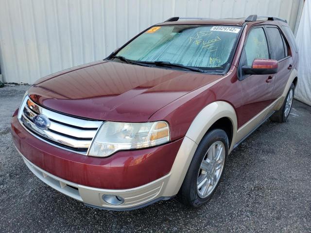 1FMDK07W18GA44996 - 2008 FORD TAURUS X E BURGUNDY photo 1