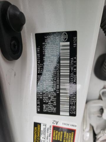 4T1BK3DB4CU457550 - 2012 TOYOTA AVALON BAS 灰色 照片 12