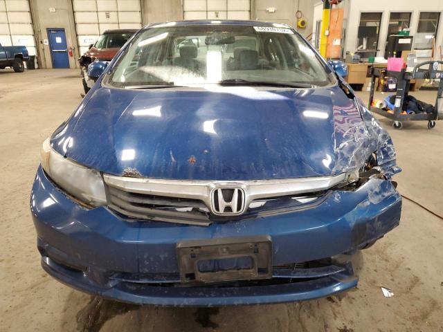 19XFB2F96CE077103 - 2012 HONDA CIVIC EXL Mavi foto 5
