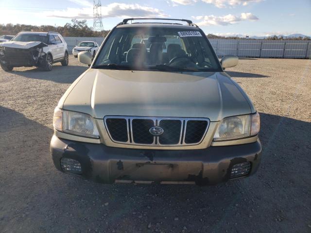 JF1SF65562H741018 - 2002 SUBARU FORESTER S GOLD photo 5